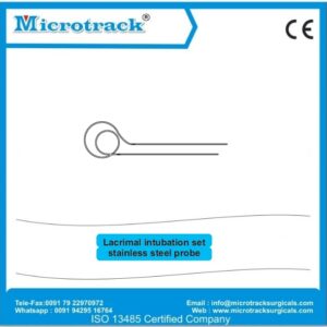 Lacrimal intubation setstainless steel probe