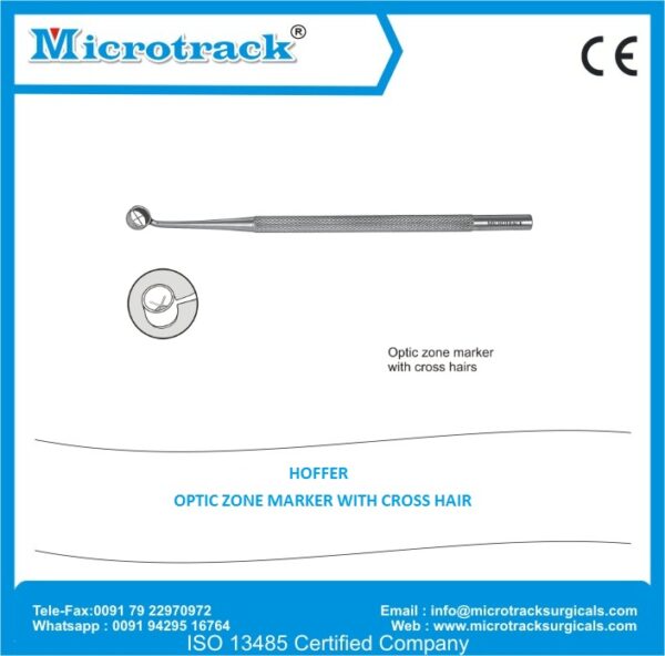 Hoffer Optic Zone Marker With Cross Hairs