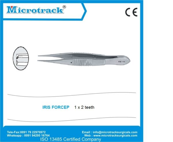 Iris Forcep 1 X 2 teeth