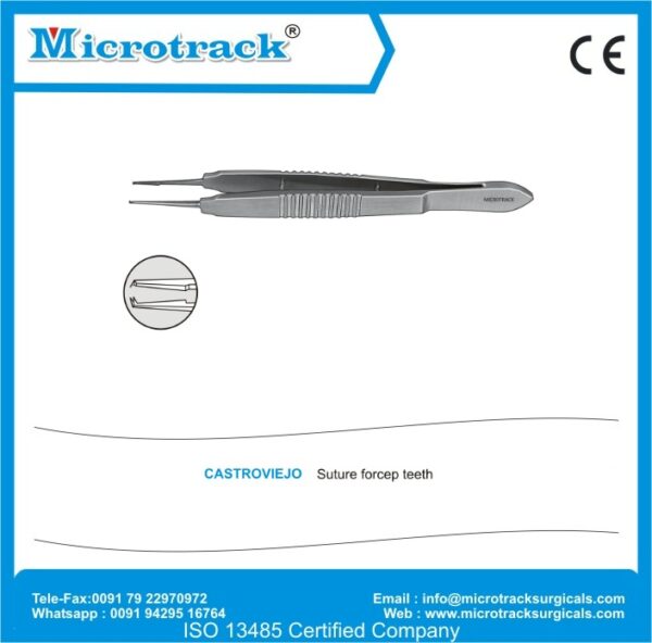 Castroviejo Suture Forcep Teeth