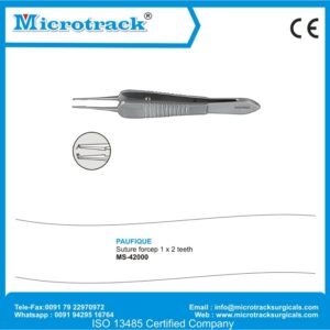 Paufique Suture Forcep 1 X 2 Teeth