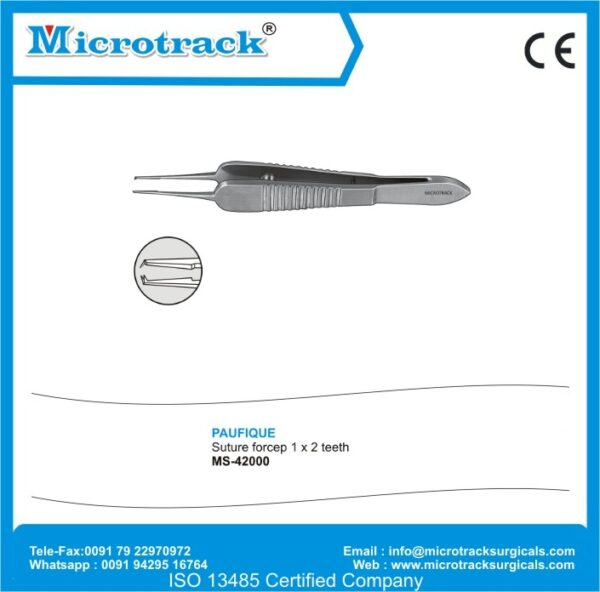 Paufique Suture Forcep 1 X 2 Teeth