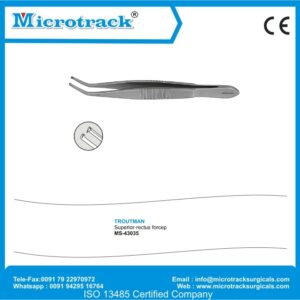 Troutman Superior-Rectus Forcep