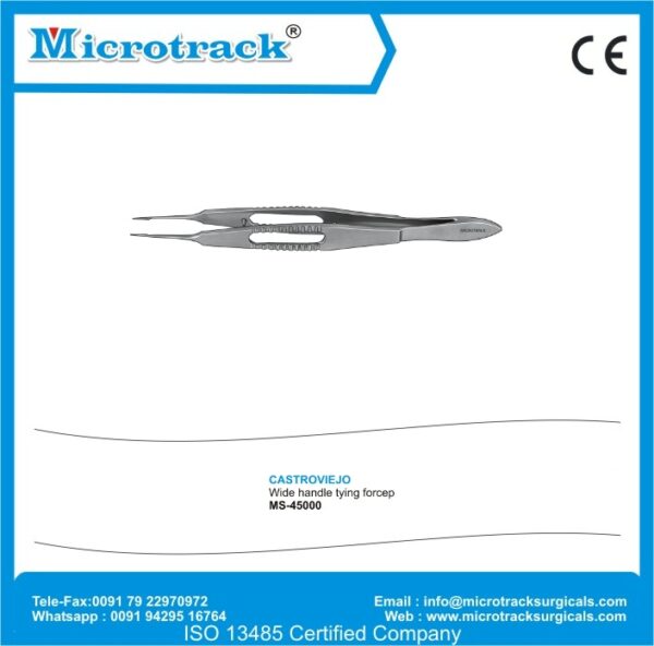 Castroviejo Wide Handle Tying Forcep