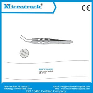 Ring Tip Forcep Long Model Angled