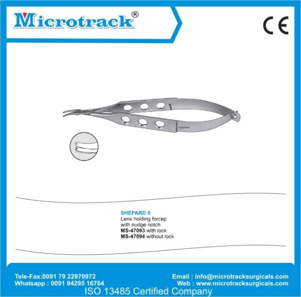 Shepard II Lens Holding Forcep