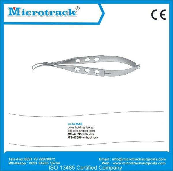 Clayman Lens Holding Forcep