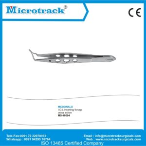 Mcdonald I.O.L Inserting Forcep Cross Action