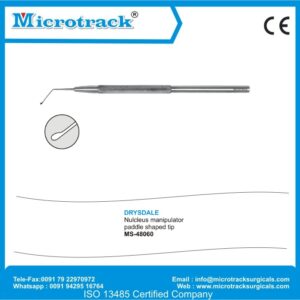 Drysdle Nucleus Manipulator Paddle Shaped Tip