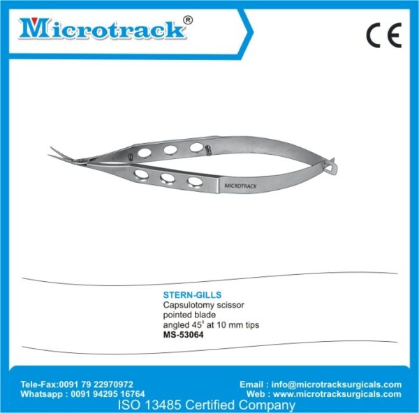 Stern-Gills Capsulotomy Scissor Pointes Blade